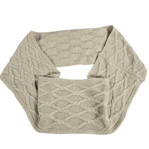 Pure Jill Womens Knit Infinity Circle Scarf EUC Coastal Beachy Classic Winter